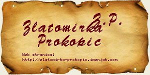 Zlatomirka Prokopić vizit kartica